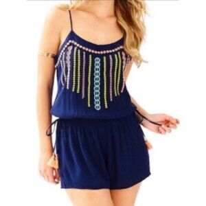 Lilly Pulitzer  Embroidered Romper